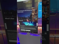 86 дюймовый OLED голографический дисплей 3D LCD холодильник скрещивание прозрачный светодиодный экран для рекламы