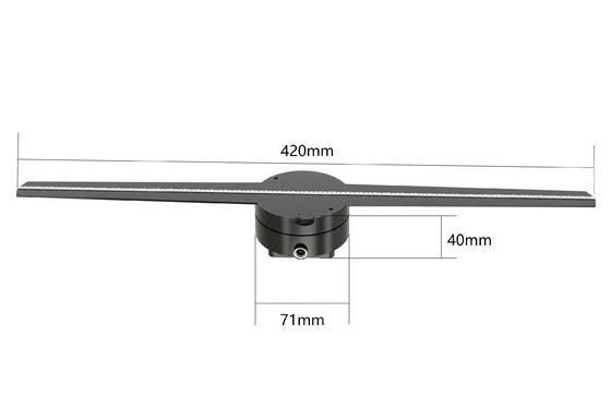 качество  RGB1615 Holographic Led Fan Display 56 65 85cm 8GB Support Splicing фабрика